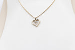10K Gold Diamond Heart Pendent