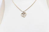 10K Gold Diamond Heart Pendent