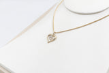 10K Gold Diamond Heart Pendent
