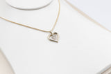 10K Gold Diamond Heart Pendent