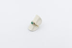 10K Gold Emerald & Diamond Set ring