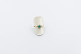 10K Gold Emerald & Diamond Set ring
