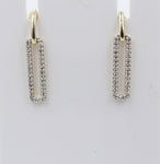 10K Gold Diamond Drop Earrings 0.25ct
