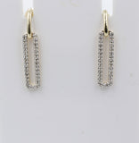 10K Gold Diamond Drop Earrings 0.25ct