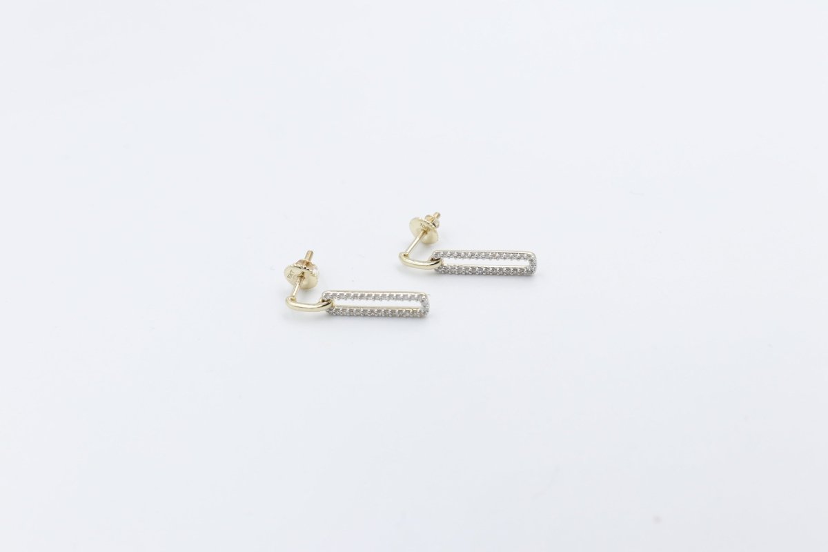 10K Gold Diamond Drop Earrings 0.25ct