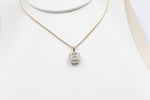 10K Gold Diamond Cluster Pendent 0.40ct