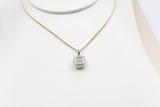 10K Gold Diamond Cluster Pendent 0.40ct