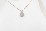 10K Gold Diamond Cluster Pendent 0.40ct