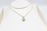 10K Gold Diamond Cluster Pendent 0.40ct