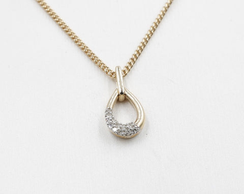 10K Gold Diamond Pendent