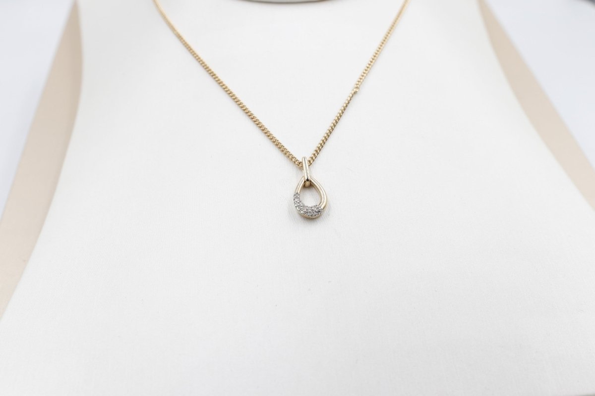10K Gold Diamond Pendent