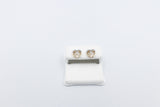 10K Gold Heart Diamond Earrings