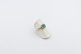 10K Gold Emerald & Diamond Set ring