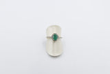 10K Gold Emerald & Diamond Set ring