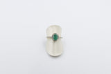 10K Gold Emerald & Diamond Set ring