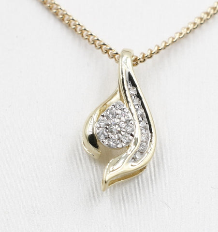 10K Gold Diamond Pendent