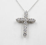 10kt Gold Set 1ct Lab Grown Diamonds Set Cross