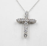 10kt Gold Set 1ct Lab Grown Diamonds Set Cross