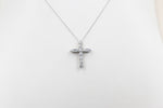 10kt Gold Set 1ct Lab Grown Diamonds Set Cross