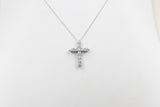 10kt Gold Set 1ct Lab Grown Diamonds Set Cross