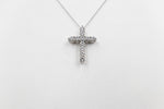 10kt Gold Set 1ct Lab Grown Diamonds Set Cross