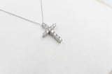 10kt Gold Set 1ct Lab Grown Diamonds Set Cross