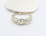 10K Gold Diamond Set Dress Ring TDW 0.10ct