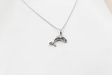 Stg Silver Whale Pendent with Chain