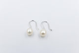 Stg Silver Fresh Water Pearl Drops
