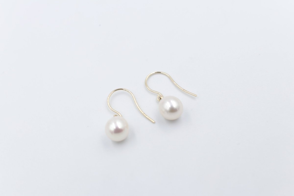 9ct Gold Set Fresh water Pearl Earrings