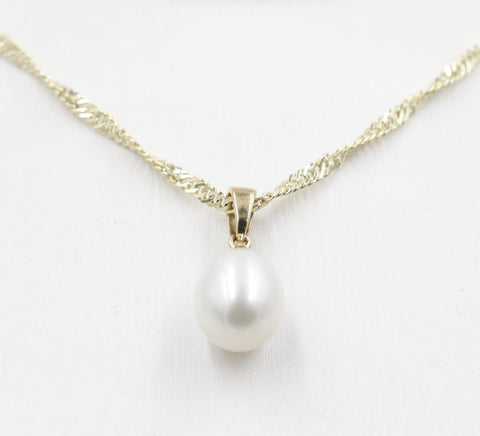 9ct Gold Fresh water Pearl Pendent