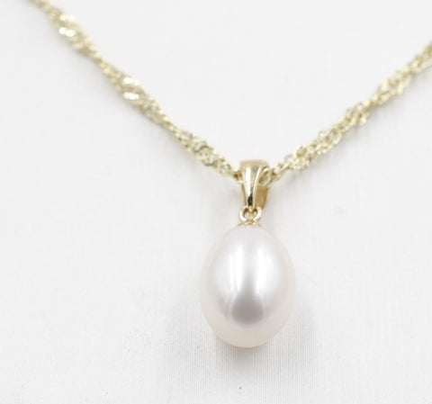 9ct Gold Fresh water Pearl Pendent