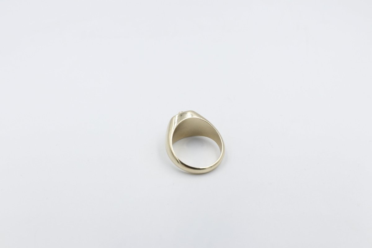 9ct Mens Masonic Ring with Onyx