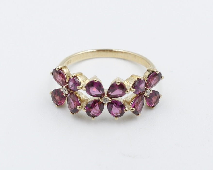 9ct Gold Rhodolite Garnet Ring