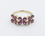 9ct Gold Rhodolite Garnet Ring