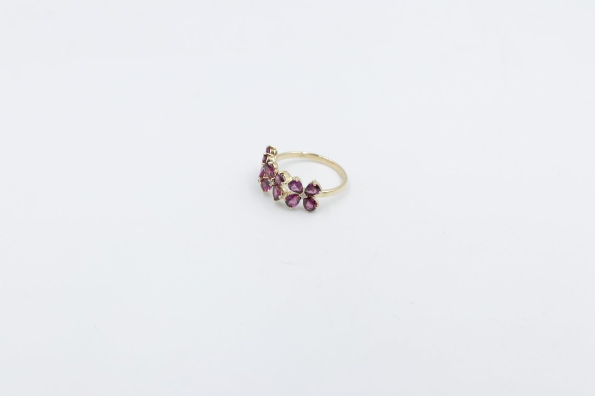 9ct Gold Rhodolite Garnet Ring