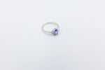 9ct White Tanzanite and Diamond Ring SYR7680