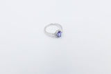 9ct White Tanzanite and Diamond Ring SYR7680