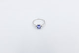 9ct White Tanzanite and Diamond Ring SYR7680