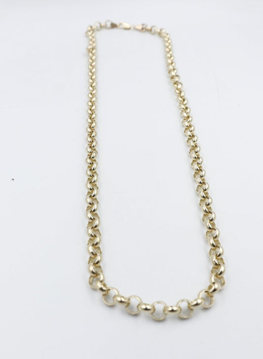 9ct Gold Round Belcher Chain B4 5CHB460Y 60cm
