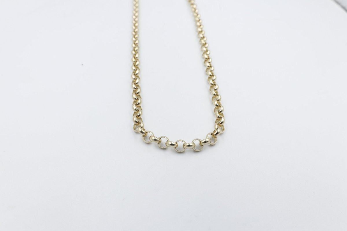 9ct Gold Round Belcher Chain B4 5CHB460Y 60cm