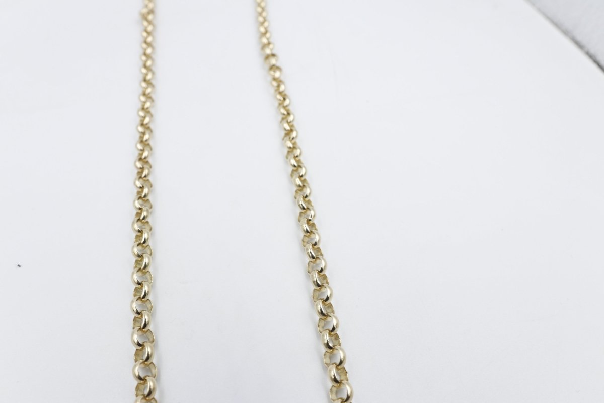 9ct Gold Round Belcher Chain B4 5CHB460Y 60cm