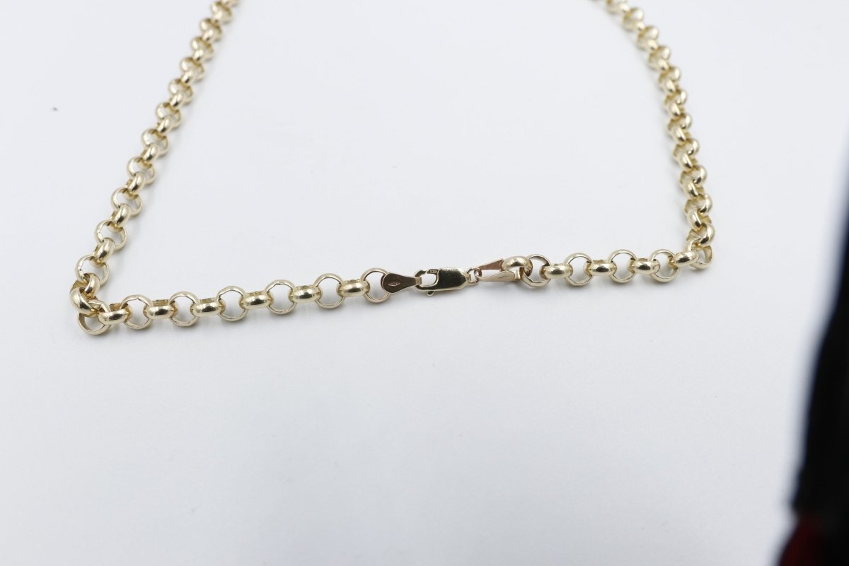 9ct Gold Round Belcher Chain B4 5CHB460Y 60cm