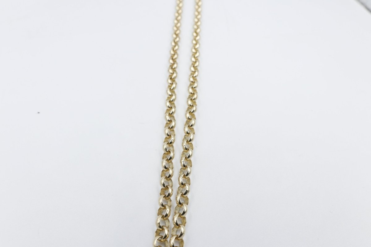9ct Gold Round Belcher Chain B4 5CHB460Y 60cm