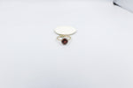 9ct Gold Garnet and Diamond Halo Ring 5R0021