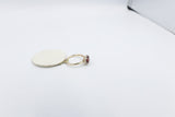 9ct Gold Garnet and Diamond Halo Ring 5R0021