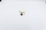 9ct Gold Garnet and Diamond Halo Ring 5R0021