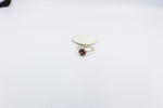 9ct Gold Garnet and Diamond Halo Ring 5R0021