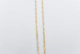 9ct Gold Singapore Twist Chain SNG30 50cm