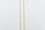 9ct Gold Singapore Twist Chain SNG30 50cm